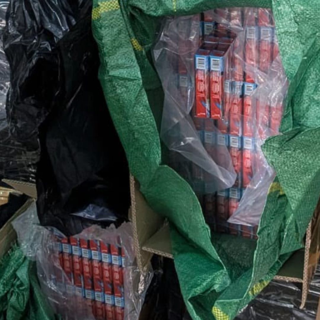 Aseguramiento de cigarros apócrifos. Foto: Gabinete de Seguridad